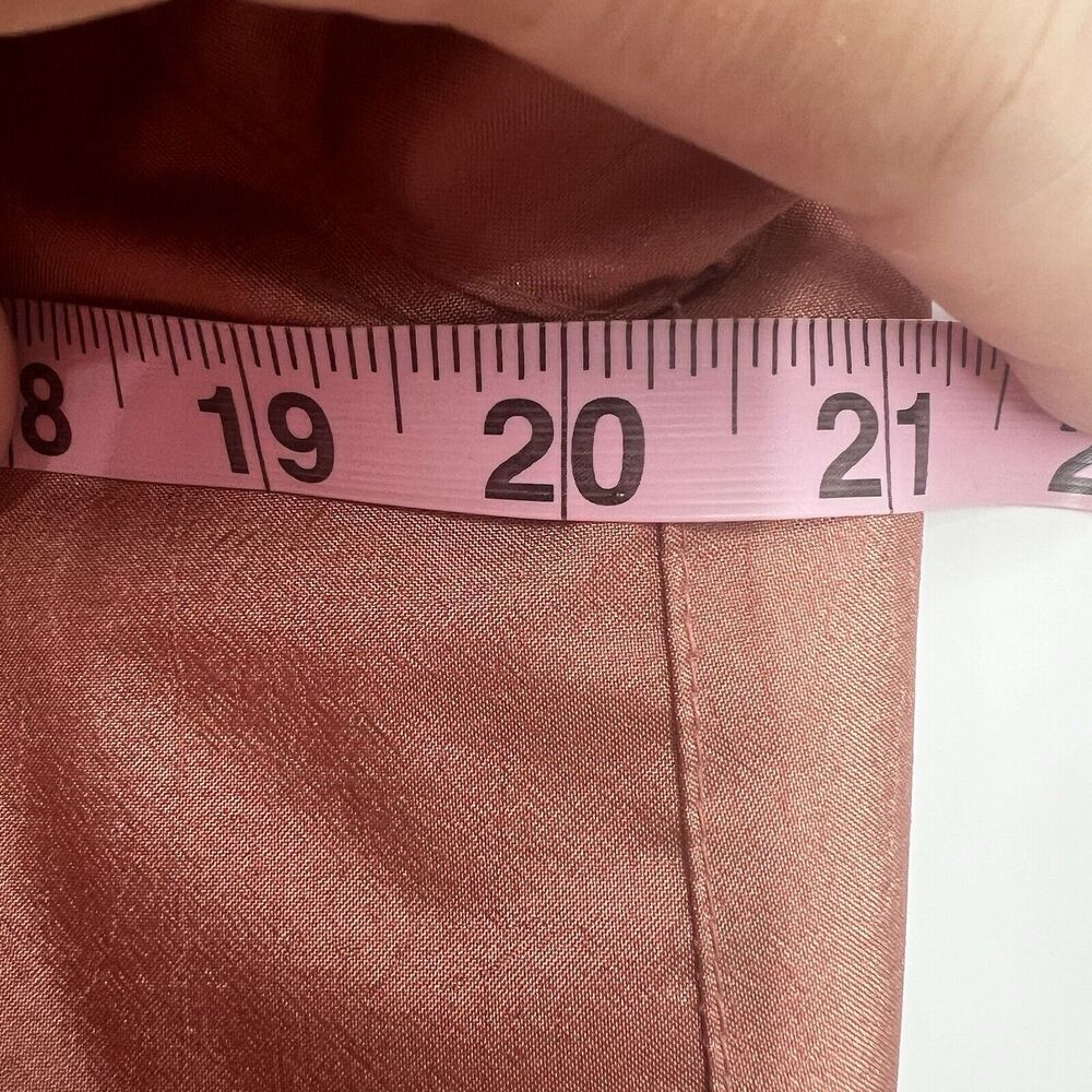 Laura Winston Rose Gold 3/4 Sleeve Single Breasted Trench Coat Classy 9/10 VTG - Picture 5 of 16